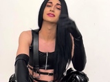 Shemale tranny enjoying solo masturbation