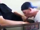 Swallowing cum from my friend again