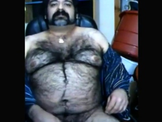 Big hairy bear and hairy body