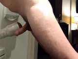 Groaning while pumping more cum into my fleshlight