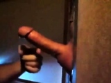 Guy swallows all the big cock cum at his homemade gh
