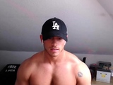 Incredible sexy twink with hard big muscles solo jerking fun
