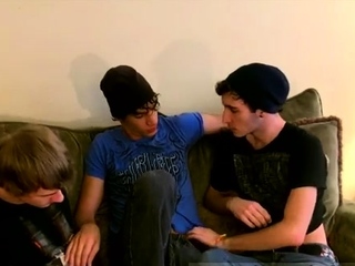 Long haired boys love anal gay Joshua and Braxton are