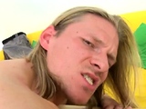 Muscular chap is giving man an booty banging