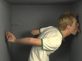 Boys touch ass other dick in pant gay The glory hole cell is