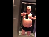 Daddy shows the goods