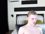 Horny gay hunk solo jerking fun