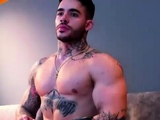 Hot gay boy solo jerking and toying show in front of webcam