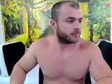 Incredible sexy twink with hard big muscles solo jerking fun