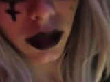 Sexy Emo CD plays with herself
