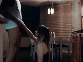 Tipsy Tgirl lets stepbro bareback her ass so he keep silent
