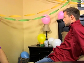 Cute twink Jacob Marteny cums while riding Preston Ettinger