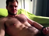 Hardcore cumshot of a gay
