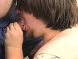 Nasty fat gay daddies sizzling mouth and anal pumping fun