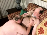 Nasty fat gay daddies sizzling mouth and anal pumping fun
