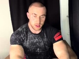 Incredible sexy twink with hard big muscles solo jerking fun