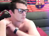 Gay twink solo for this huge cock jacking off