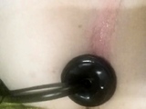 Inflatable dildo and cum