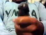 Str8 Guy Stroking his BBC to Porn ( Double Cum )