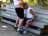 older gays have sex in public park