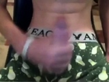 Webcam boy from Newcastle Wanks his Huge Cock