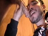 Hairy guy blows and gets his ass fucked and creampied