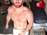 Ginger Hunk Seth Forena Bed Jerks his Cock Until He Cums