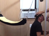 Homemade DILF assdrilled in sling