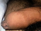Process erection of my cock in the bed (22 year old)