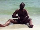 jerking off at the beach