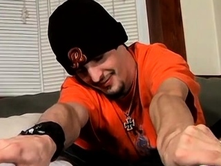 Naked boy strokes rod like crazy in full dilettante solo