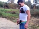 Outdoor Fun: Stroking My Big Cock in the Sun