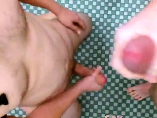 School Bathroom Masturbation Ends in Double Cumshot