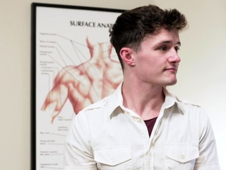 Twink patient fucked by tall DILF doctor